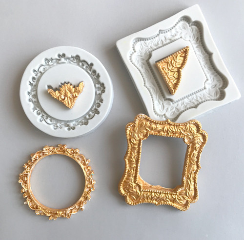 Vintage picture frame silicone - vintage,