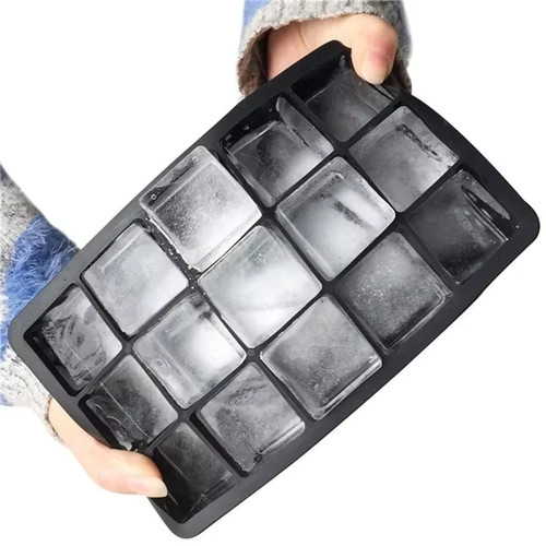 Large silicone ice cube - large, tray