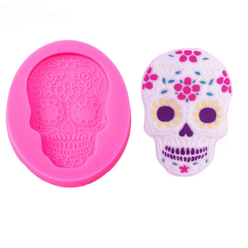 Psychedelic skull mould - psychedelic,