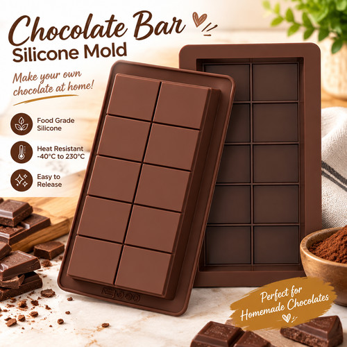 Silicone chocolate bar mould - silicone,