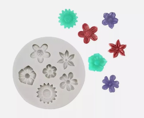 Flowers silicone fondant - silicone,