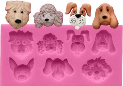 Dog silicone mould cake - silicone,
