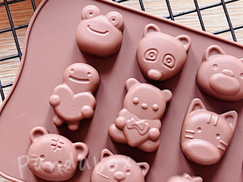 Cute animal silicone cake - 15,