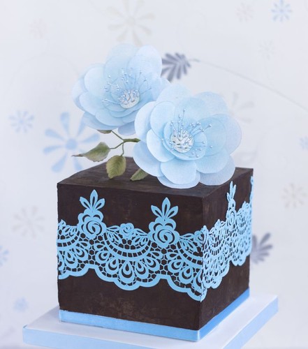 Flower lace silicone - lace, fondant