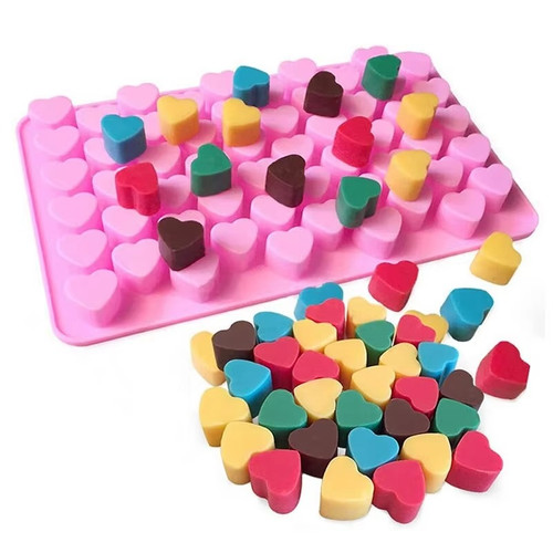 Pink mini love hearts - pink,