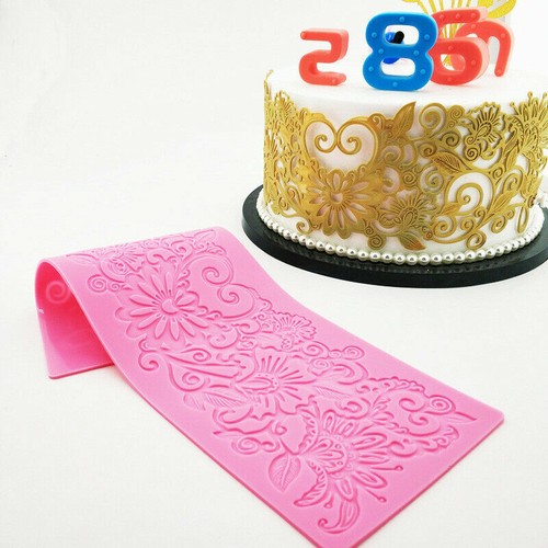 Flower lace border silicone - lace,
