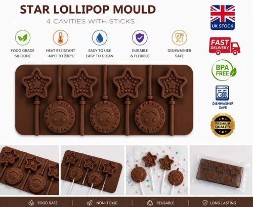 Silicone sun star - star, lollipop