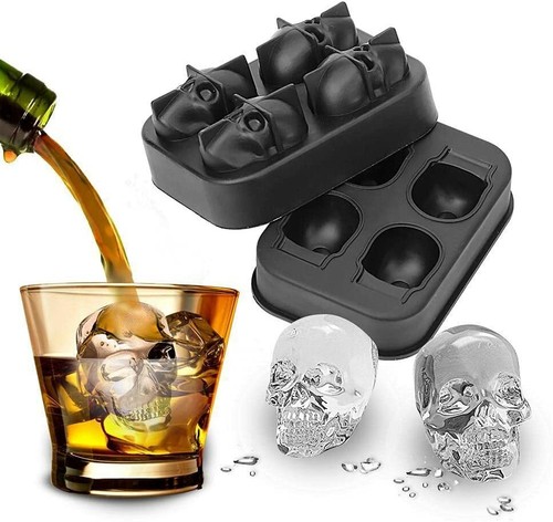 Silicone skull ice cube - silicone,