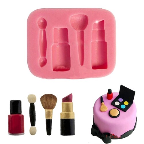 Silicone makeup mould fondant - makeup,
