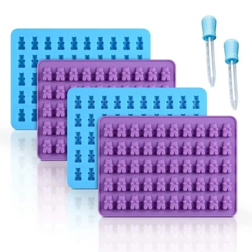 6pcs silicone gummy bear mould - bear,
