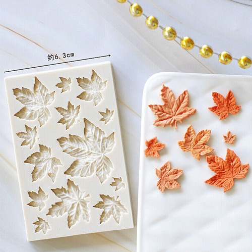 Maple leaf silicone icing mold - leaf,