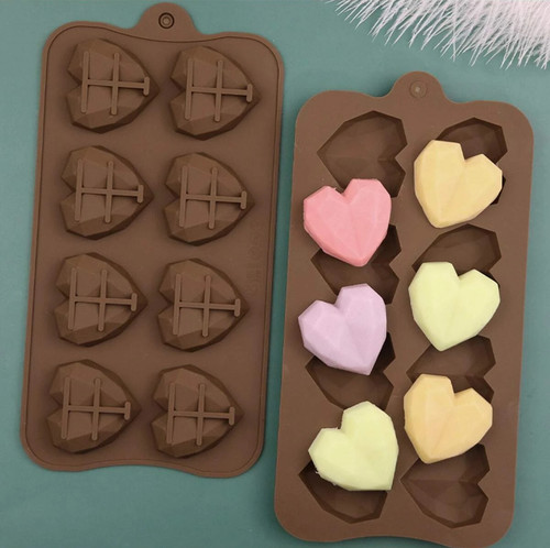 Heart shaped silicone - silicone, mold