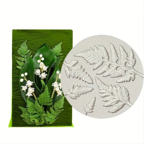 Plant leaf silicone fondant - leaf,