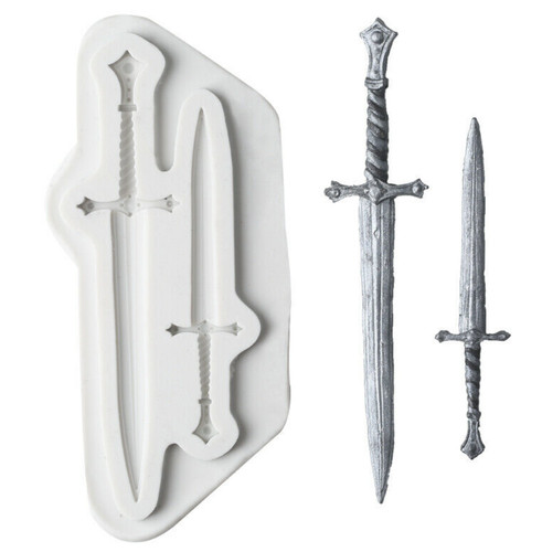 Swords silicone fondant - silicone,