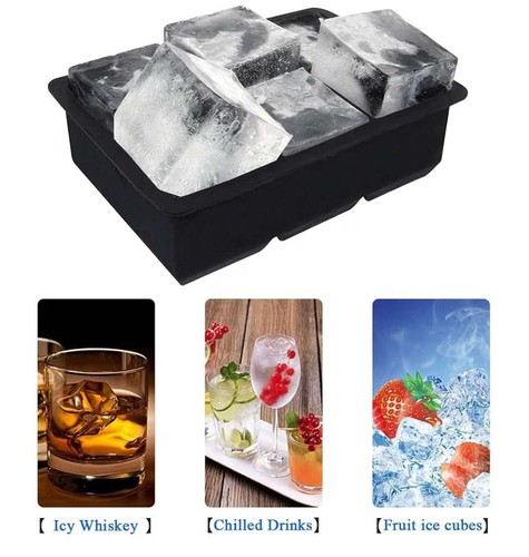 Silicone ice cube tray - tray,, pack