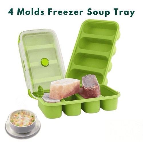 Grid silicone freezer soup - 4-grid,