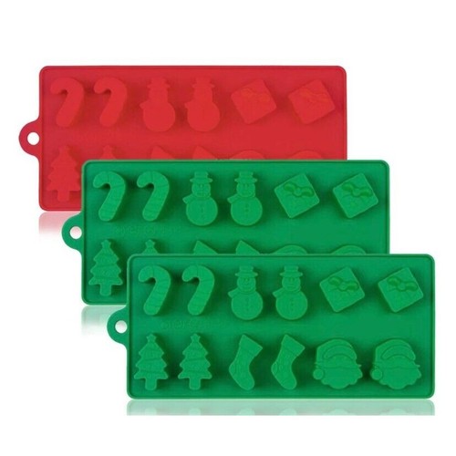 3pc christmas silicone baking - 3pc,