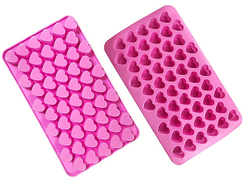Pink mini love hearts - pink,
