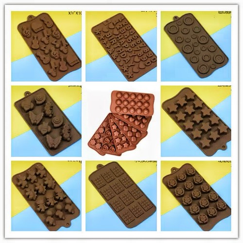 Silicone chocolate mould - chocolate,