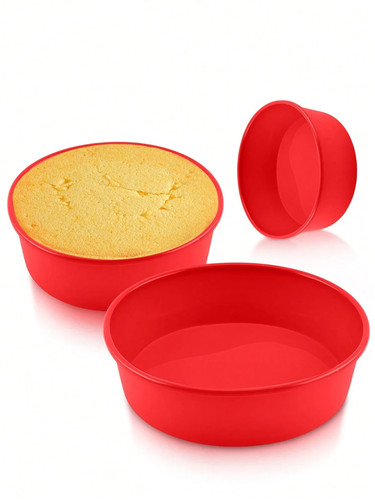 Round silicone cake molds - silicone,