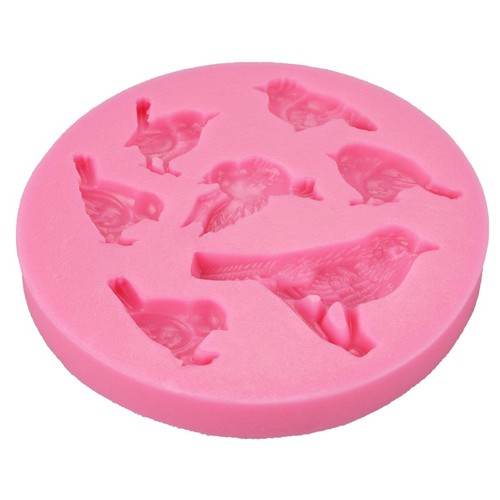 Multi birds themed silicone - birds,