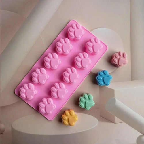 Paw print silicone mould - paw,