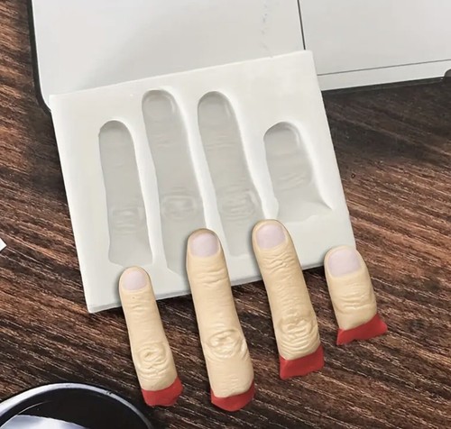 Finger silicone fondant mould - silicone,