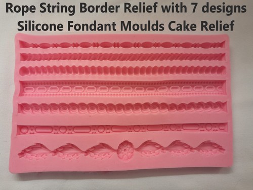 Rope string border relief - string,