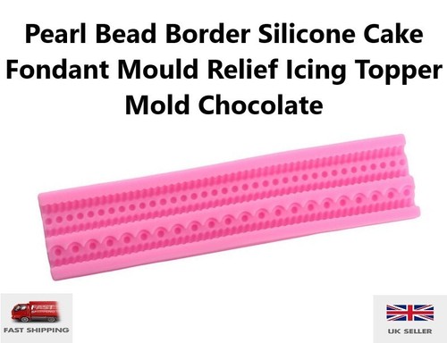 Pearl bead border silicone - border,