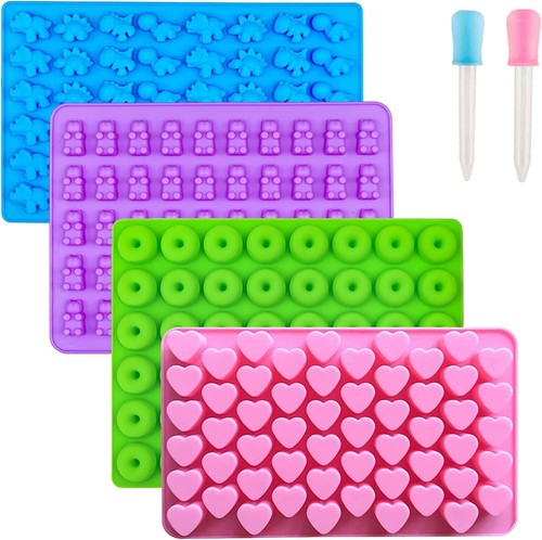 6pcs silicone gummy - bear, mould