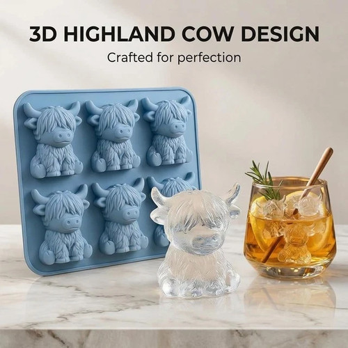 Highland cow ice - ice, cube