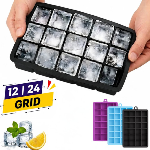 Grid square ice cubes - grid,