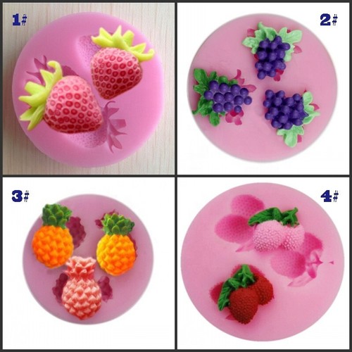 Fruit moulds silicone icing - fruit,