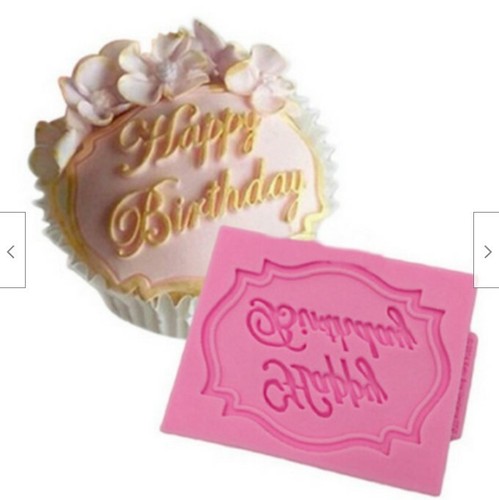 Happy birthday silicone - happy, icing