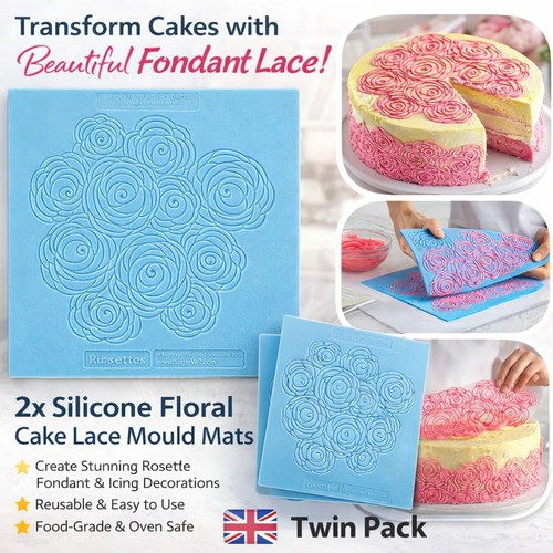Silicone cake lace mould - silicone,