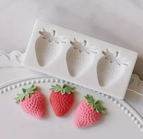 Strawberry silicone icing - silicone,